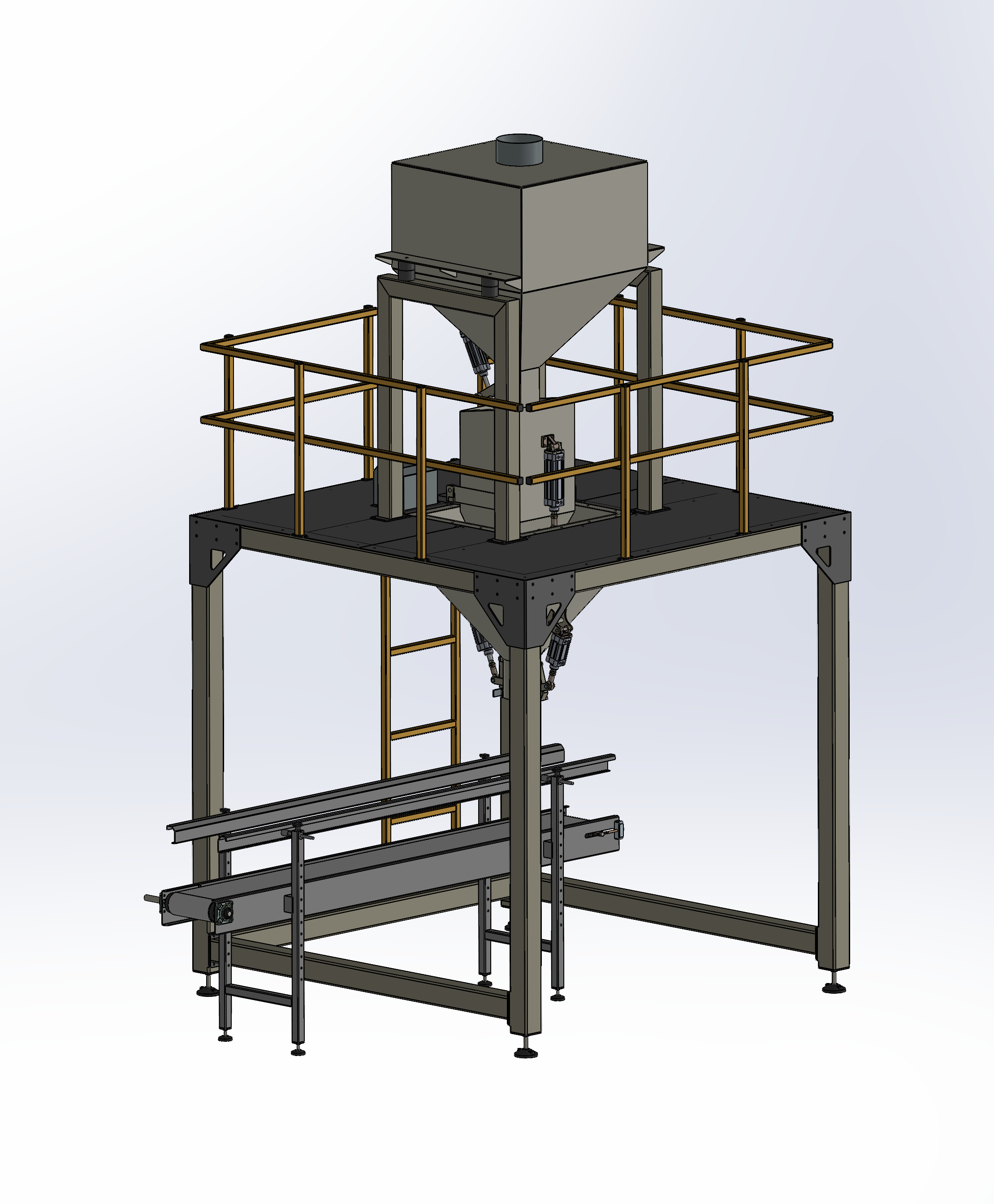 RT TD10 Çift Kefeli Çuval Dolum Makinası